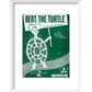Bert, the Turtle: The Duck and Cover Song print in white frame