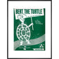 Bert, the Turtle: The Duck and Cover Song print in black frame