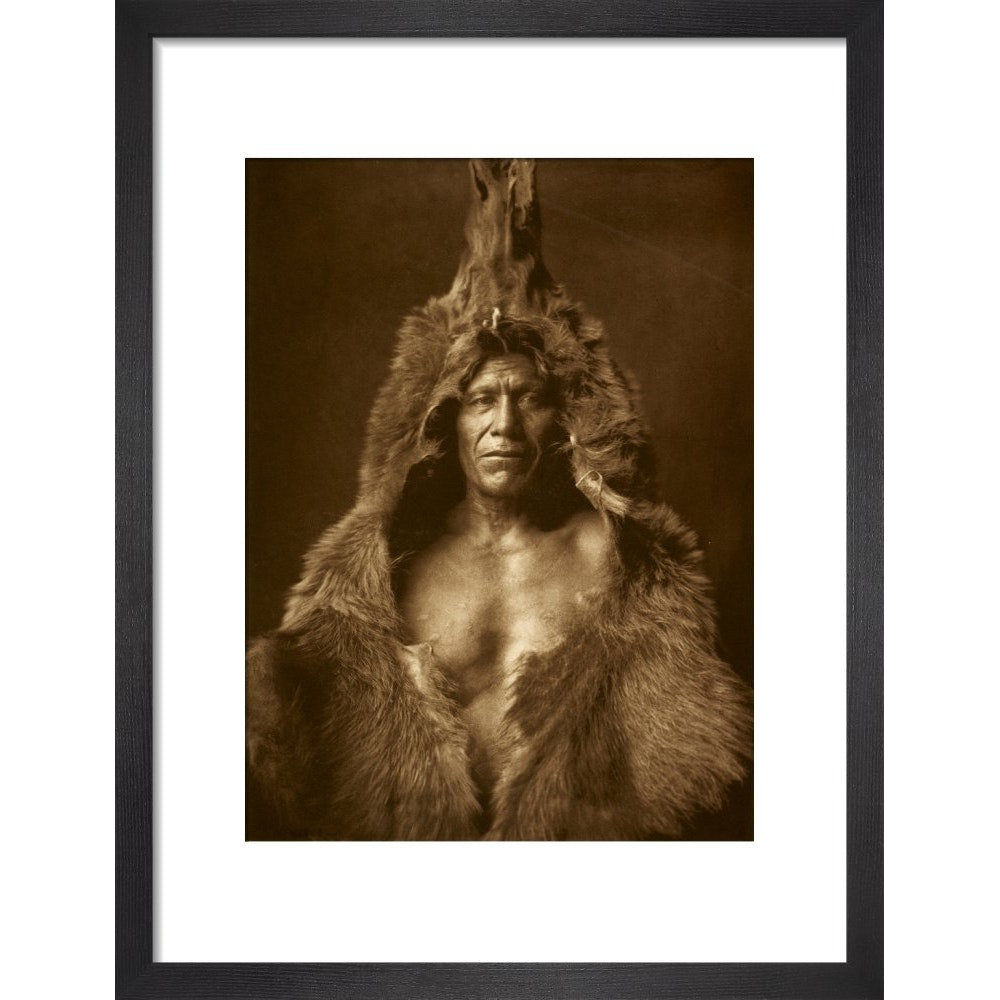 Bear's Belly - Arikara print in black frame