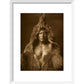 Bear's Belly - Arikara print in white frame