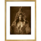 Bear's Belly - Arikara print in gold frame