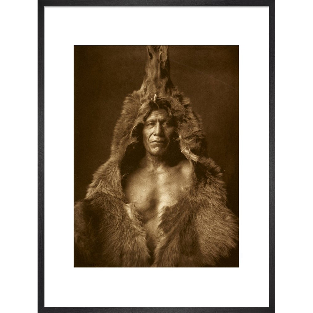 Bear's Belly - Arikara print in black frame
