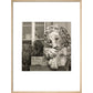 Chatsworth Lion print in natural frame