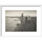 Coming Home from the Marshes print in white frame