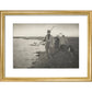 Coming Home from the Marshes print in gold frame