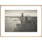 Coming Home from the Marshes print in natural frame
