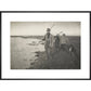 Coming Home from the Marshes print in black frame