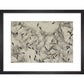 Dandelion Seeds print in black frame