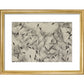 Dandelion Seeds print in gold frame