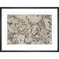 Dandelion Seeds print in black frame