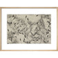 Dandelion Seeds print in natural frame