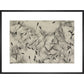 Dandelion Seeds print in black frame