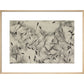 Dandelion Seeds print in natural frame