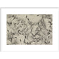 Dandelion Seeds print in white frame