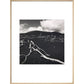 Devastation Hill print in natural frame