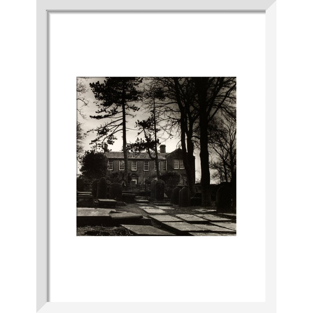 Howarth Parsonage print in white frame