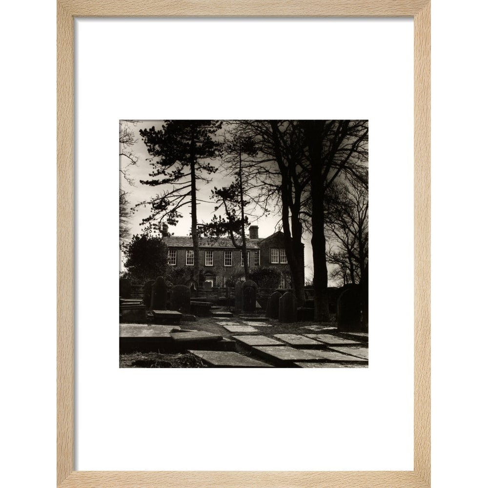 Howarth Parsonage print in natural frame