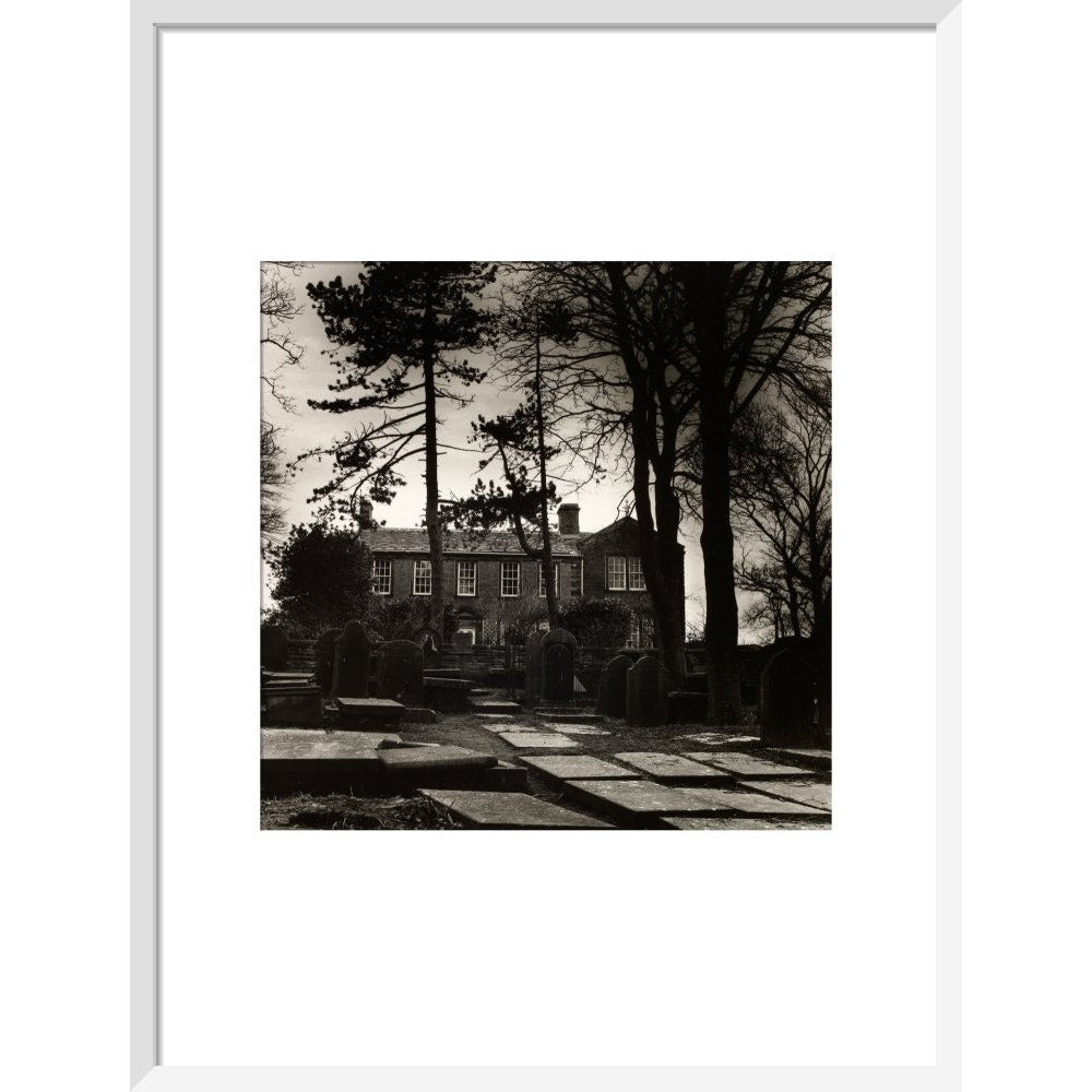 Howarth Parsonage print in white frame