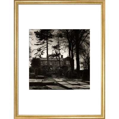 Howarth Parsonage print in gold frame