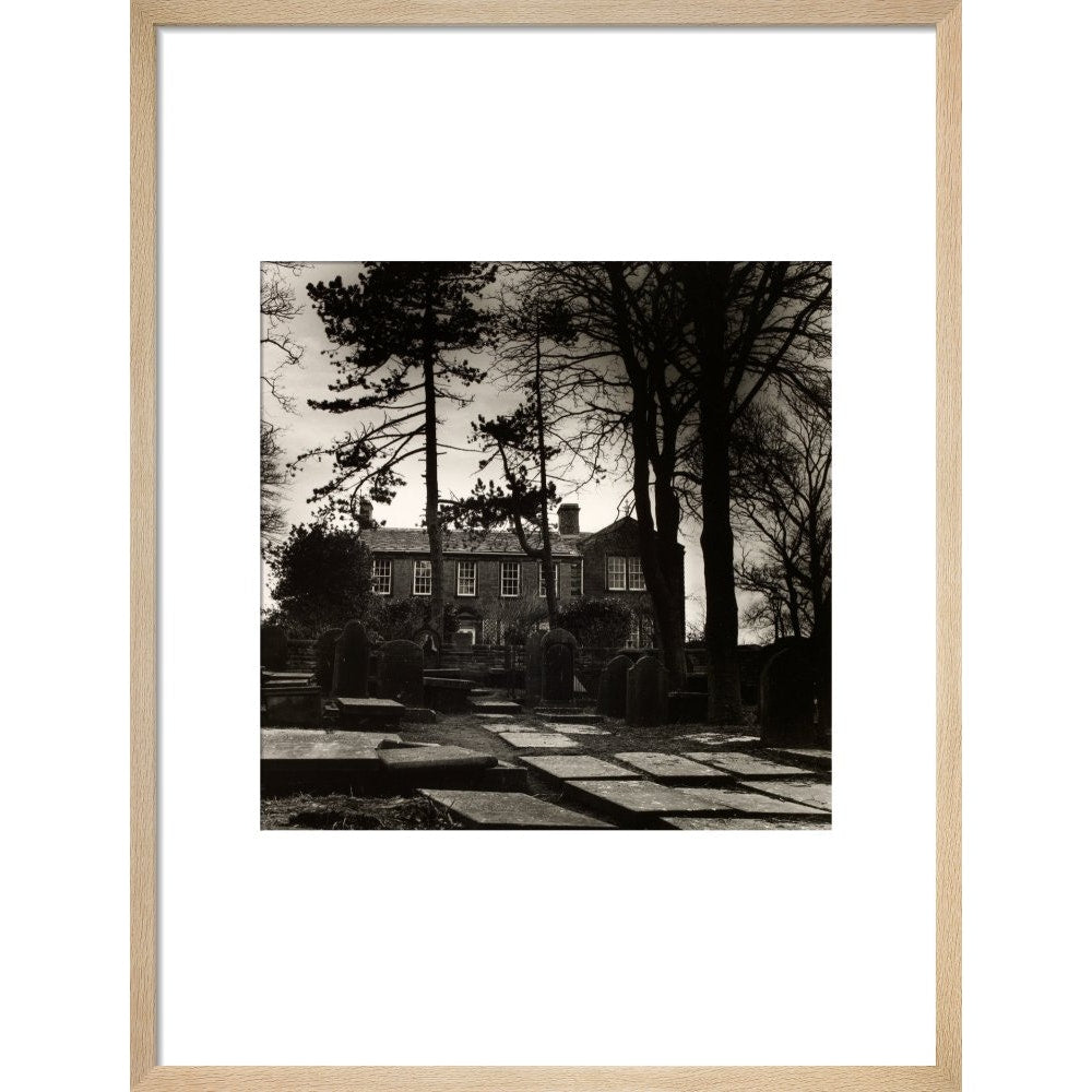 Howarth Parsonage print in natural frame
