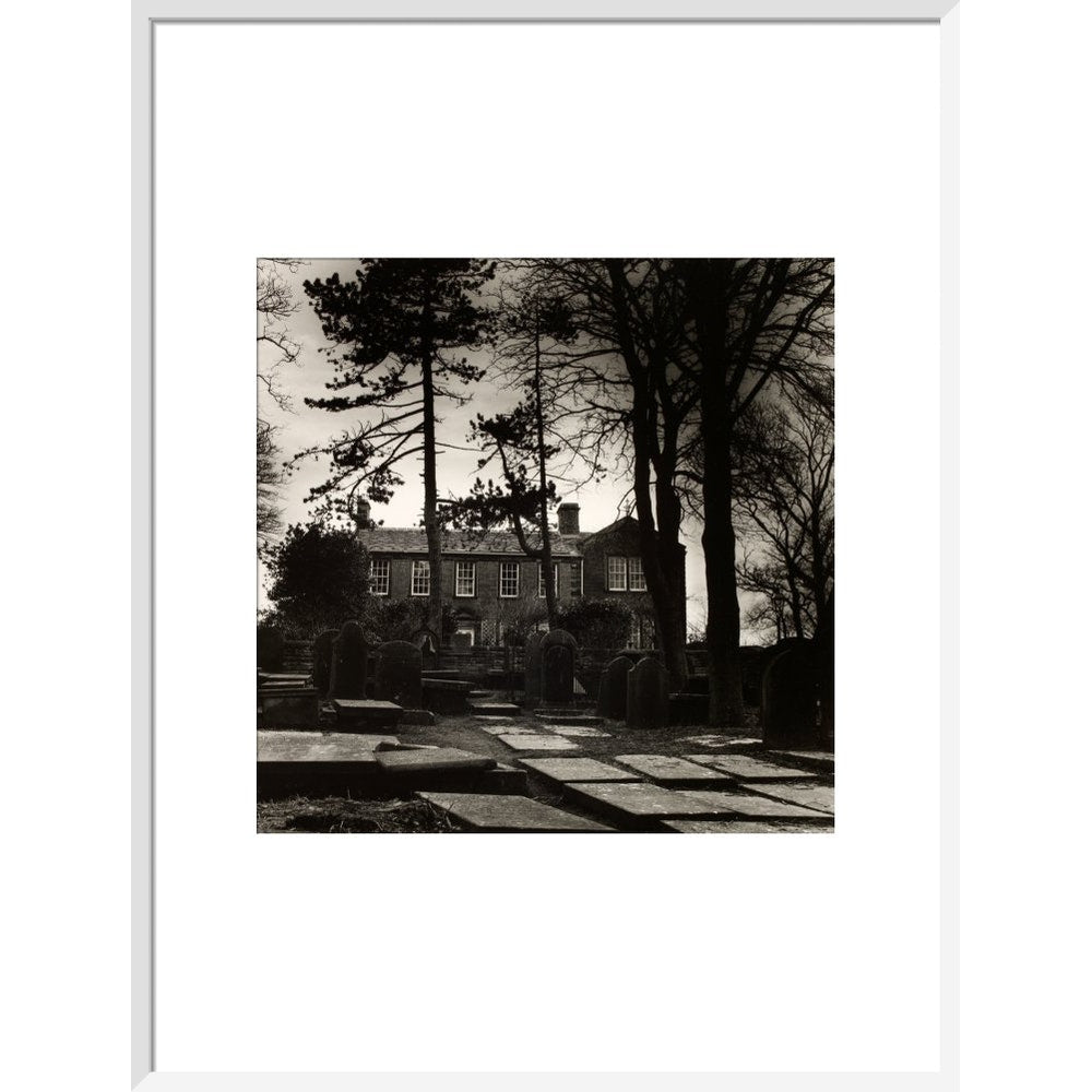 Howarth Parsonage print in white frame