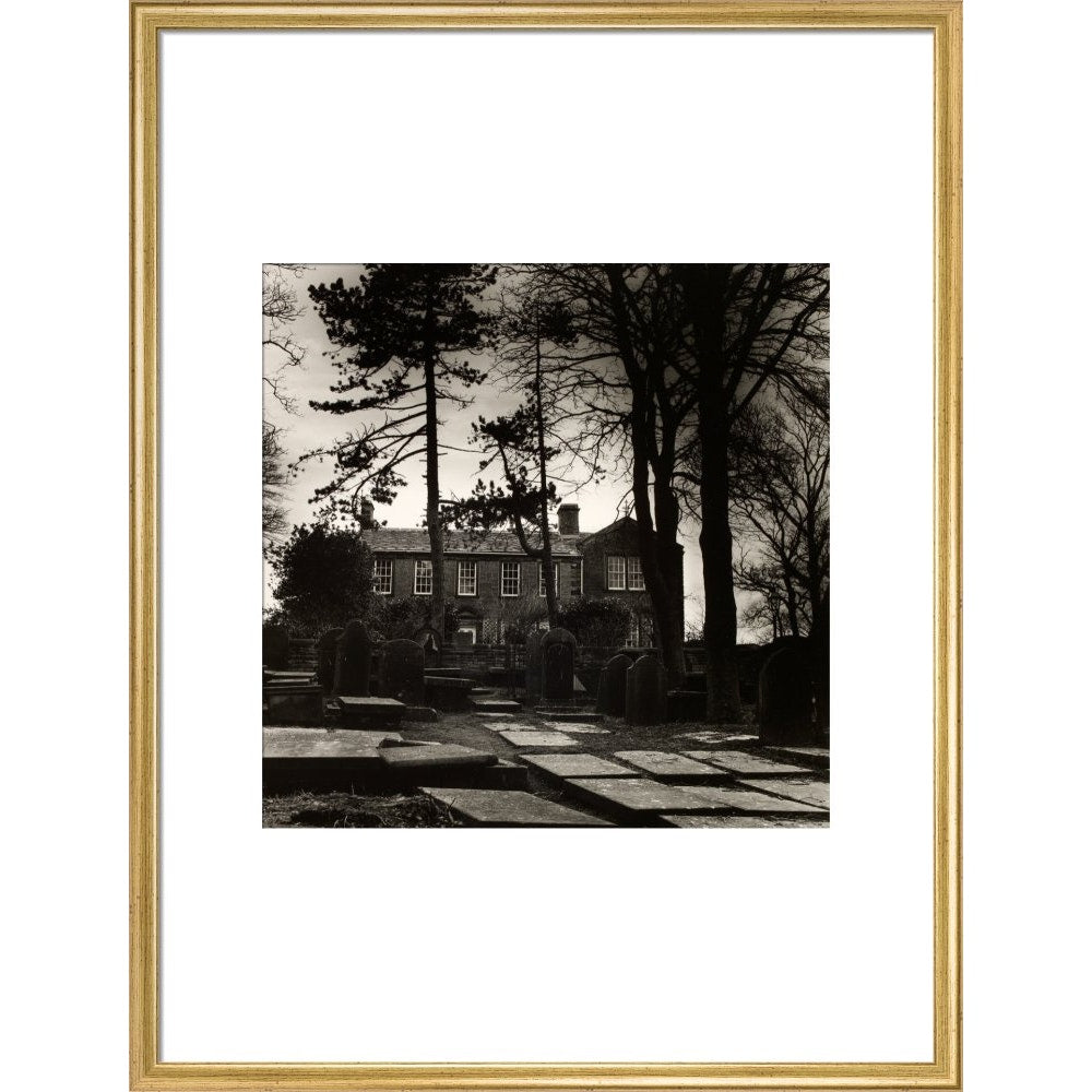 Howarth Parsonage print in gold frame