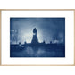 Light and Shade in Leicester Square print in natural frame