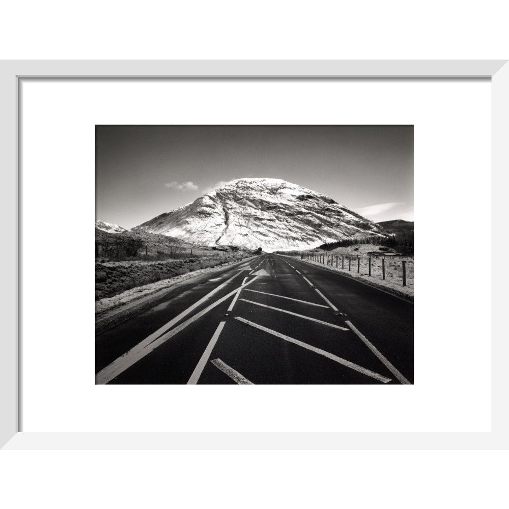 Meall Mor print in white frame