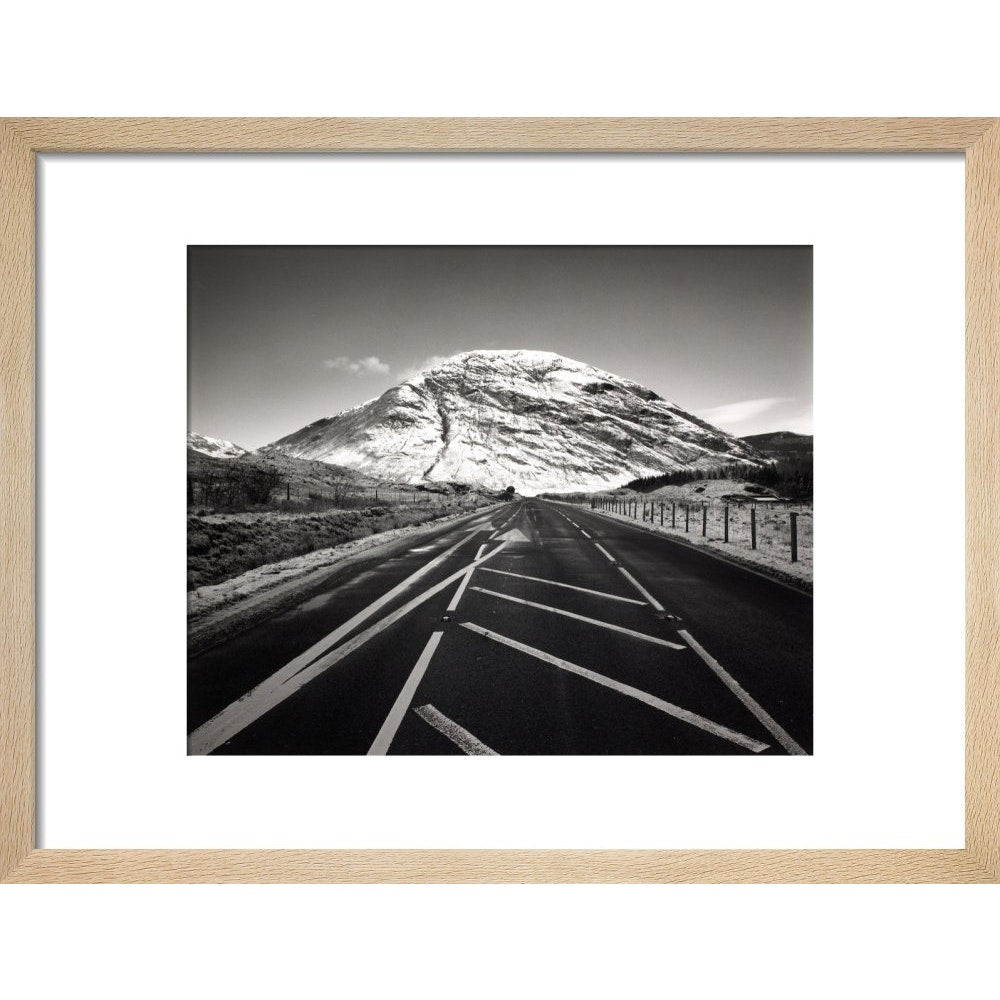 Meall Mor print in natural frame