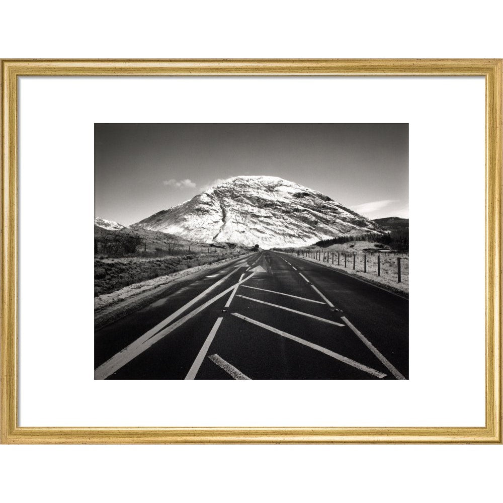 Meall Mor print in gold frame