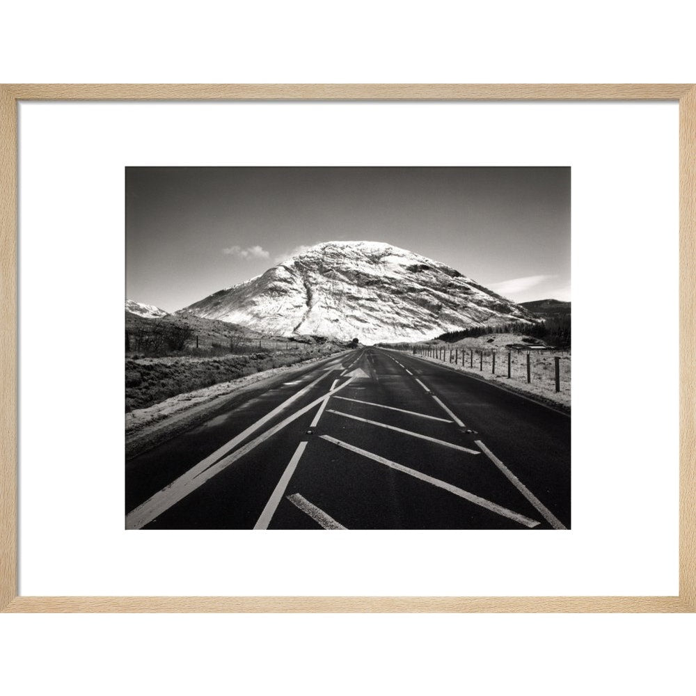 Meall Mor print in natural frame