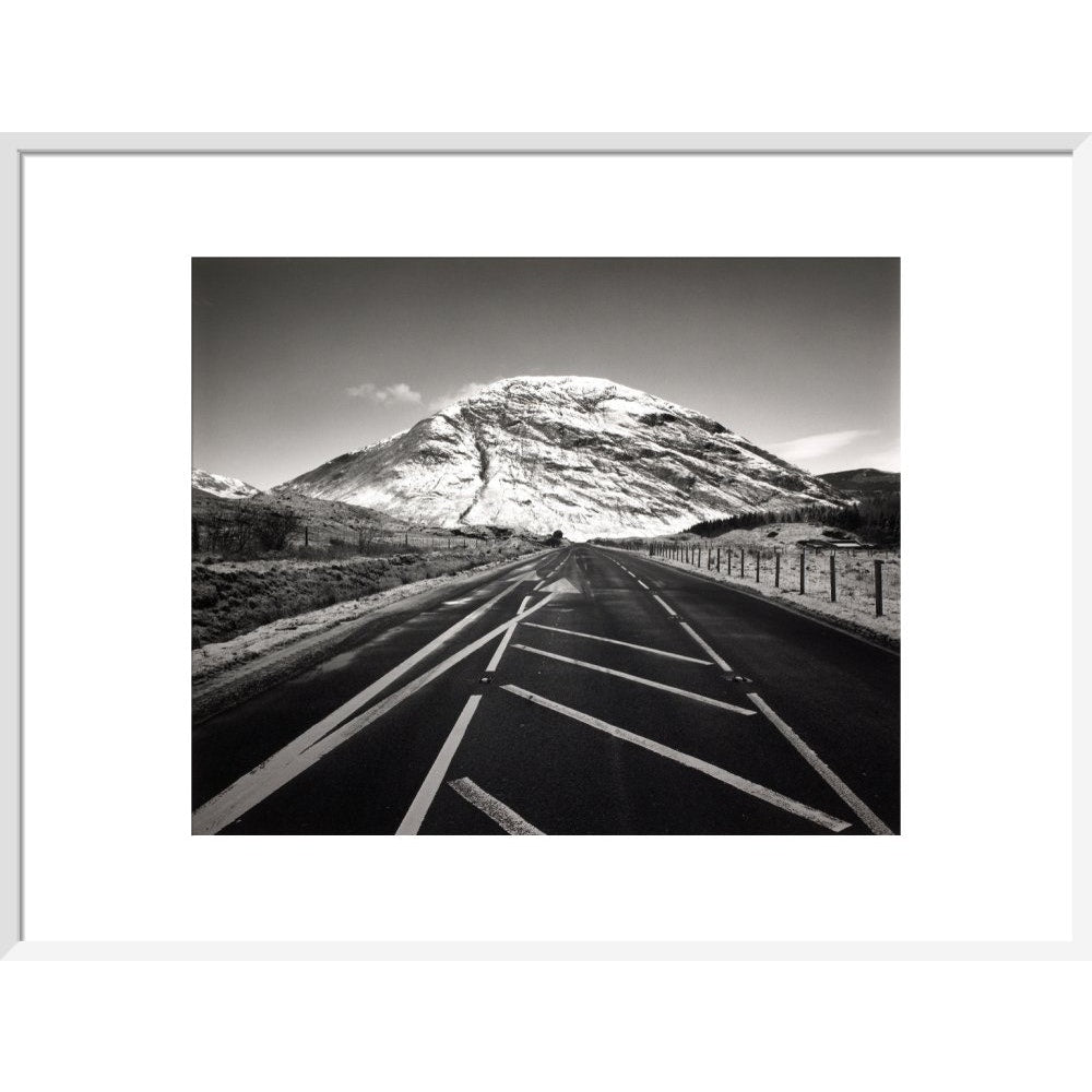 Meall Mor print in white frame