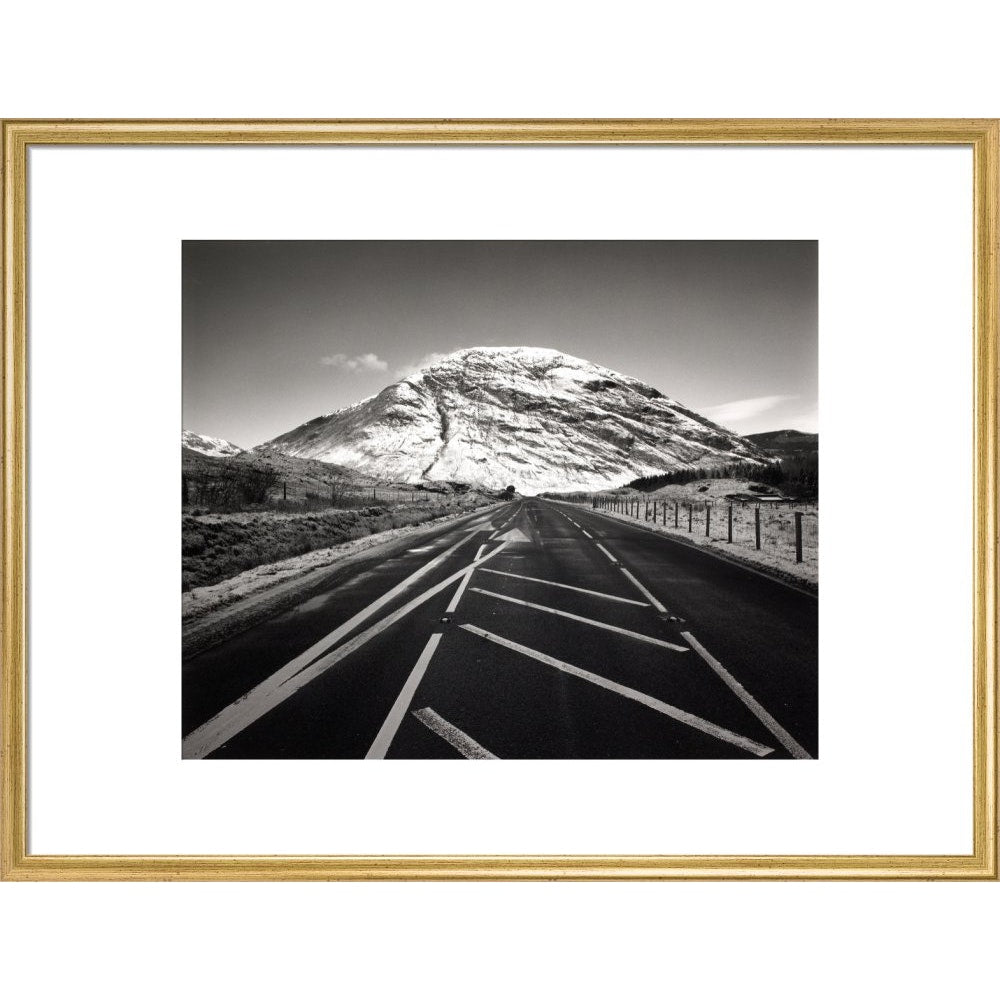 Meall Mor print in gold frame