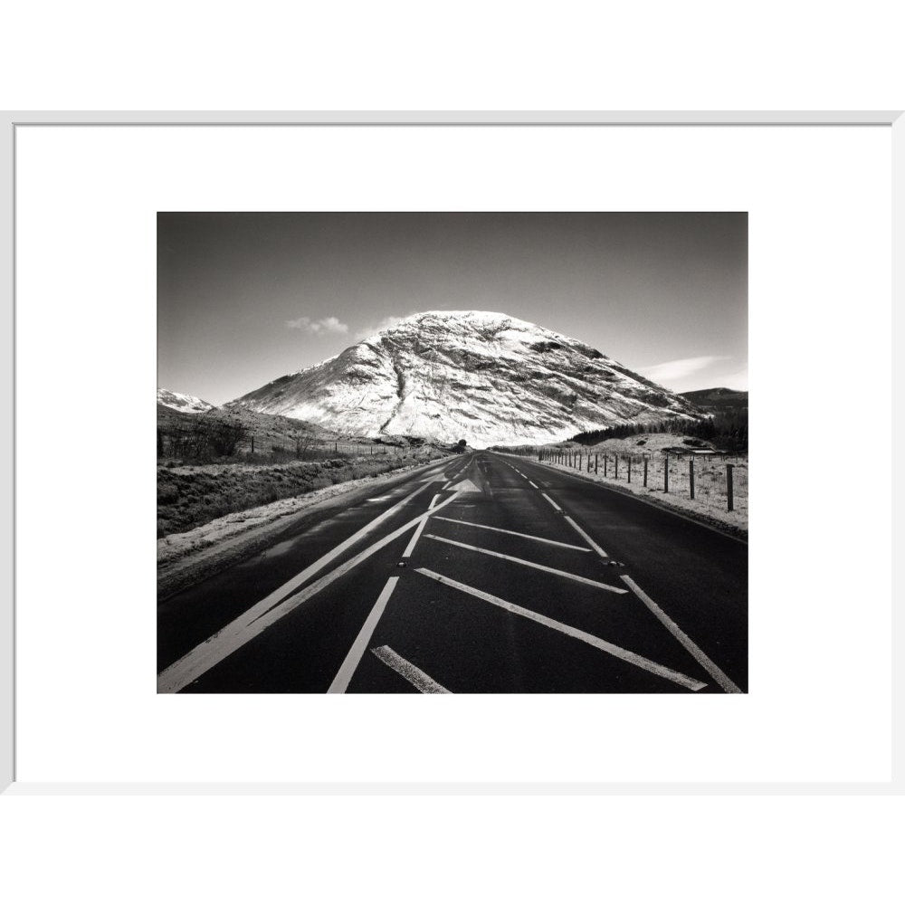 Meall Mor print in white frame