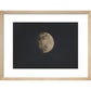 Photograph of the Moon print in natural frame