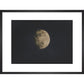 Photograph of the Moon print in black frame