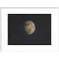 Photograph of the Moon print in white frame