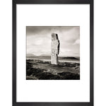 Single Stone, Ring of Broga print in black frame