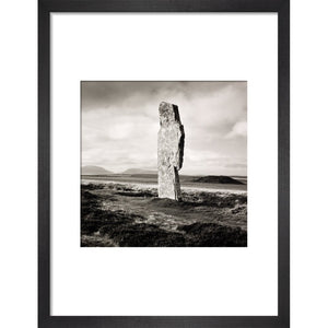 Single Stone, Ring of Broga print in black frame