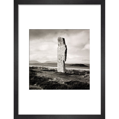 Single Stone, Ring of Broga print in black frame