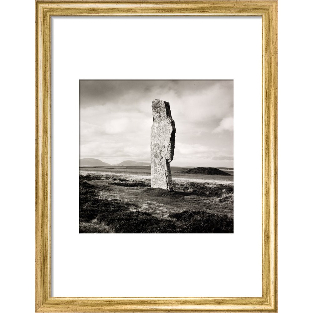 Single Stone, Ring of Broga print in gold frame