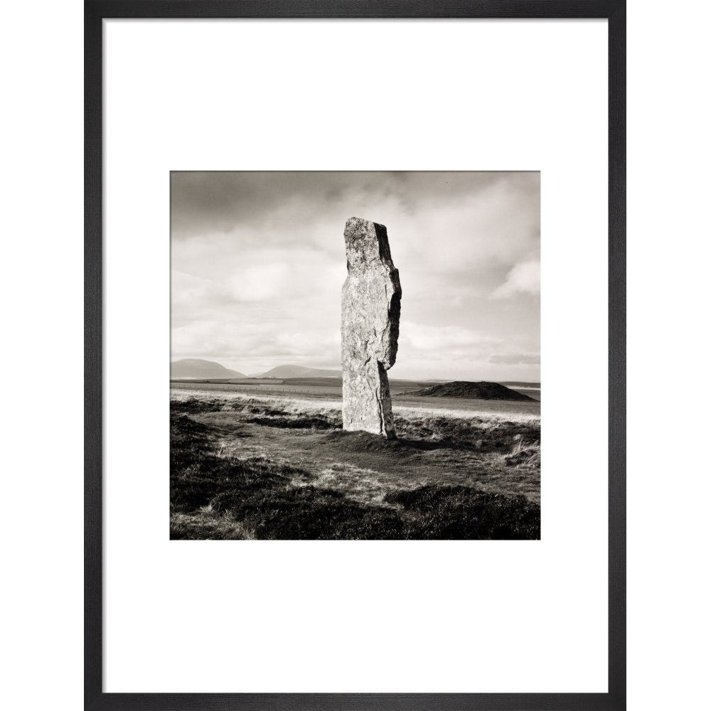 Single Stone, Ring of Broga print in black frame