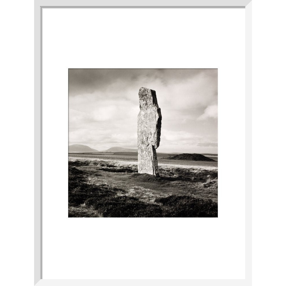 Single Stone, Ring of Broga print in white frame