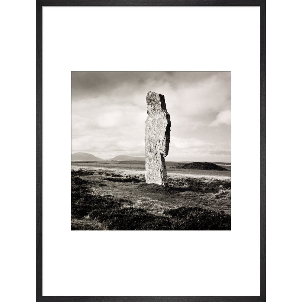 Single Stone, Ring of Broga print in black frame