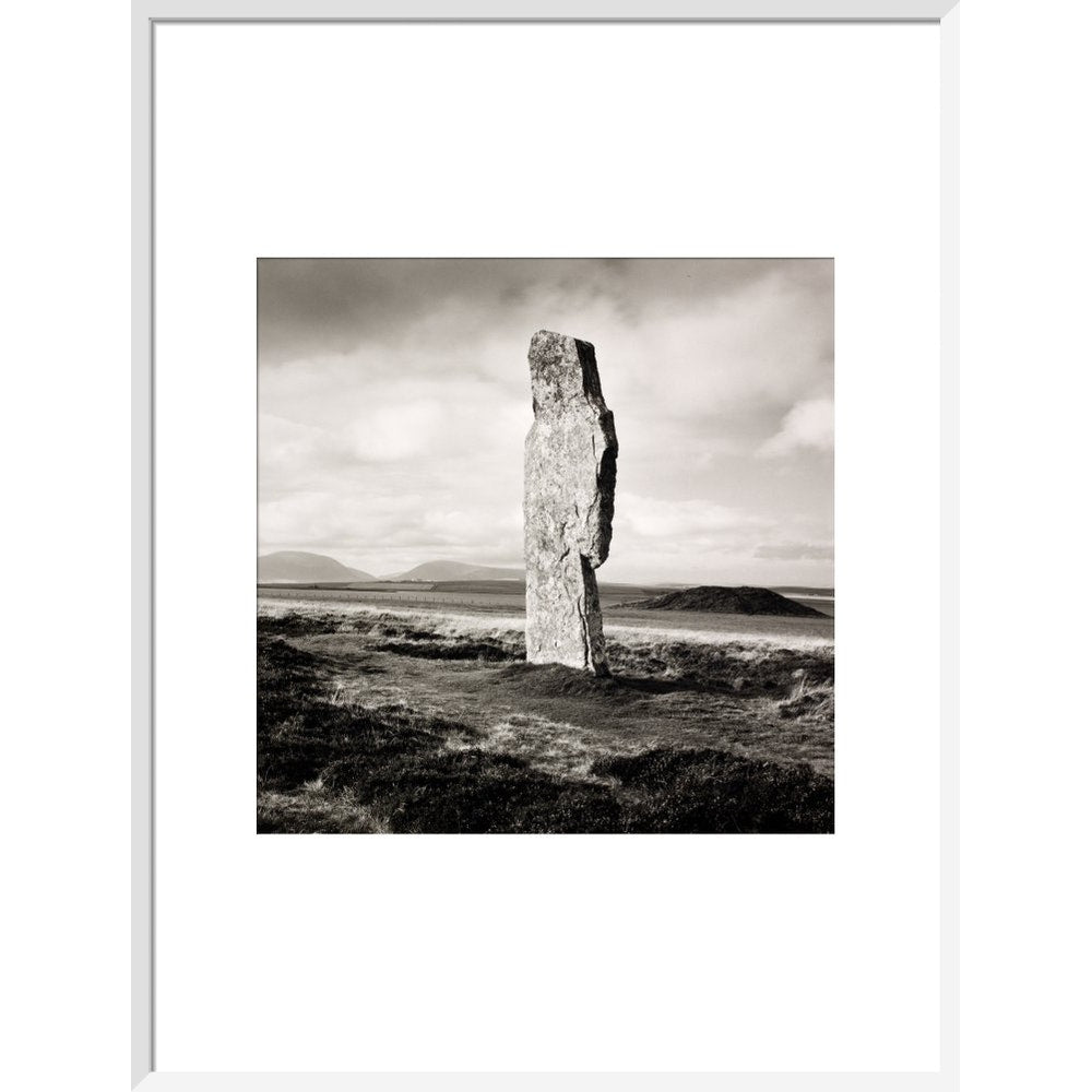Single Stone, Ring of Broga print in white frame