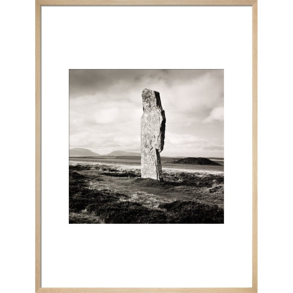 Single Stone, Ring of Broga print in natural frame