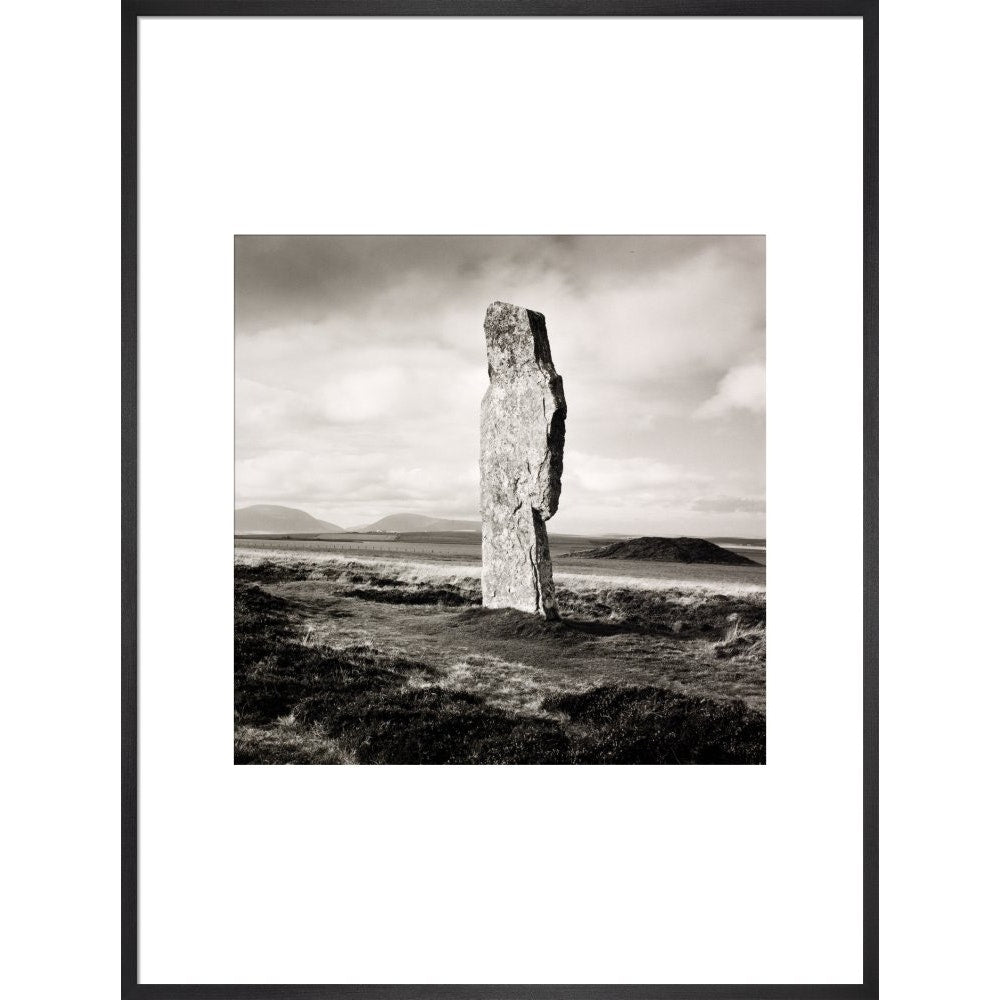 Single Stone, Ring of Broga print in black frame