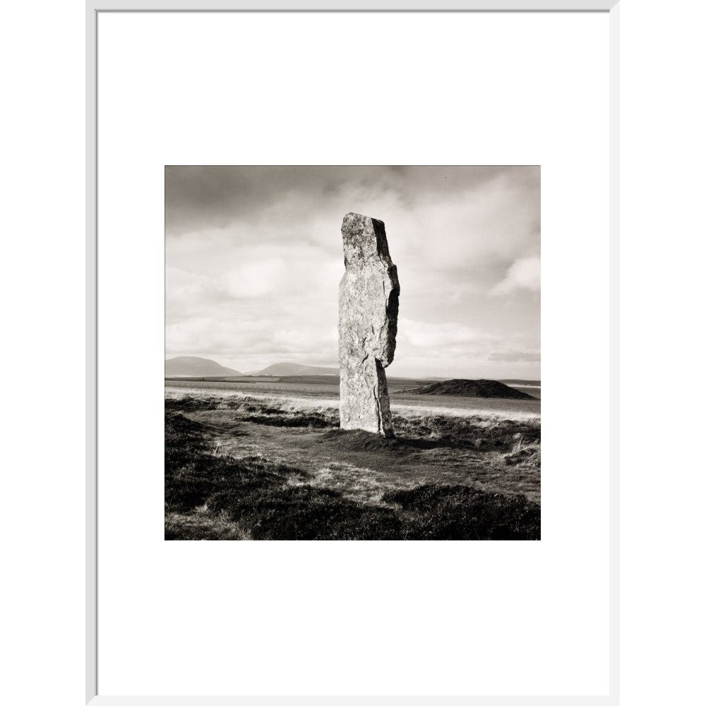 Single Stone, Ring of Broga print in white frame