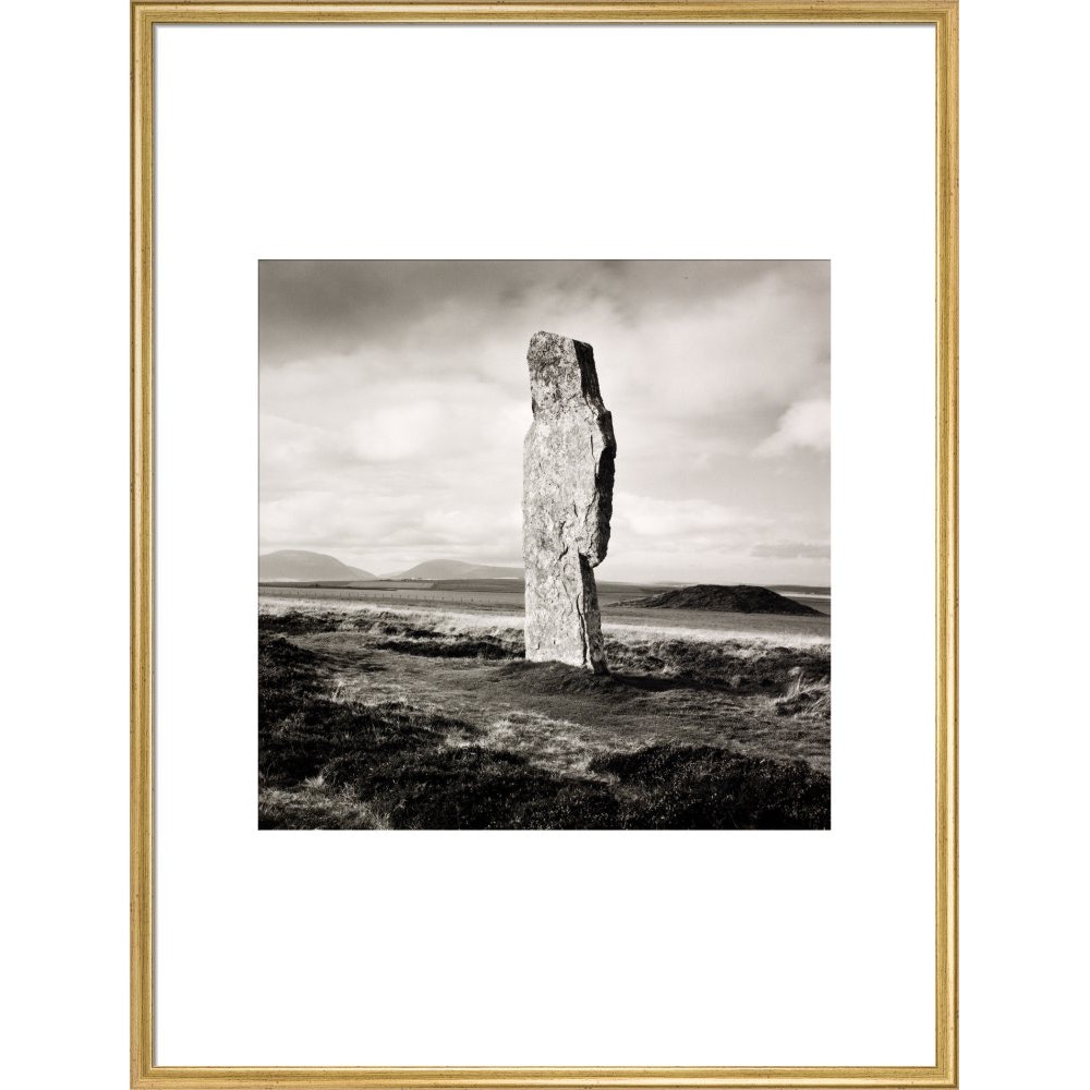 Single Stone, Ring of Broga print in gold frame
