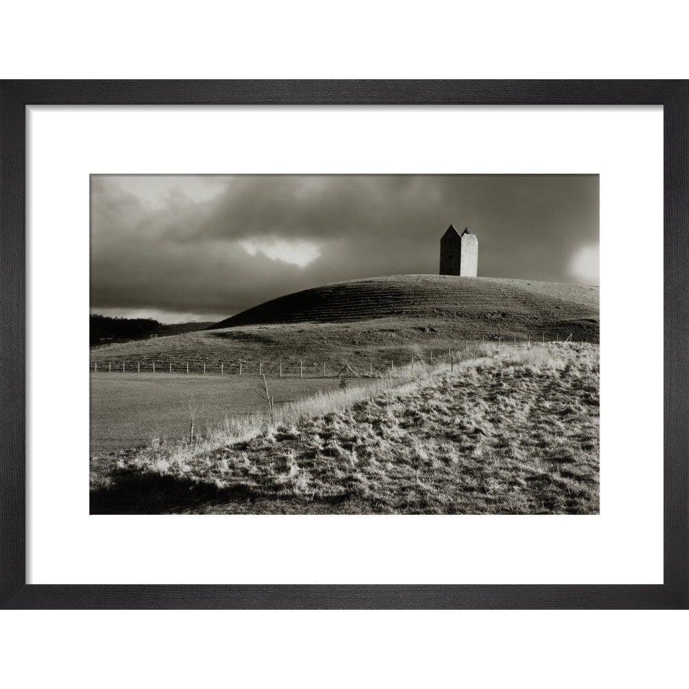 Stone Tower print in black frame